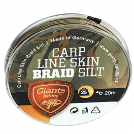 Giants fishing Stiahnuteľná šnúra Carp Line Skin Braid|20m/25Lb/Silt Giants fishing Stiahnuteľná šnúra Carp Line Skin Braid|20m/25Lb/Silt