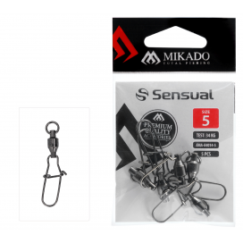 Mikado obratlík ložiskový s karabínou fastlock veľ. 2 bn 5 ks