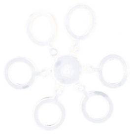 Mikado Gumky Na Pelety Method Feeder Na Kroužku 10mm Bílý 24 Ks