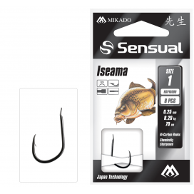 Mikado naviazané háčiky sensual iseama no 8 bn / vlasec: 0.18mm/70cm 8 ks