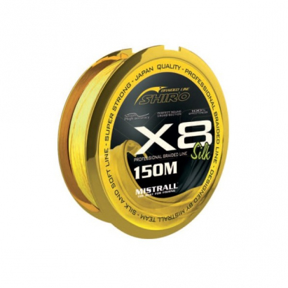 Mistrall Šnúra Shiro Silk Braided Line X8 Fluo 150m