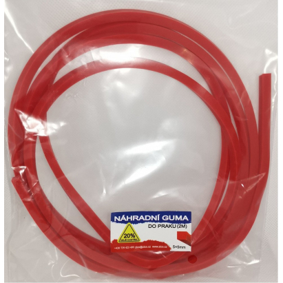 guma do praku 2m hranatá 5x5mm dostrel 100m (2m) guma do praku 2m hranatá 5x5mm dostrel 100m (2m)