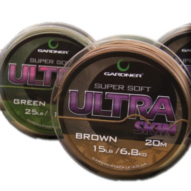 Gardner Splietané šnúra Ultra Skin 20m | 25lb (11,3kg) - Silt (sivá)