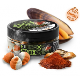 Delphin Wafters Rozpustná Nástraha D SNAX SHELL Mušle Korenie 30 g 10mm