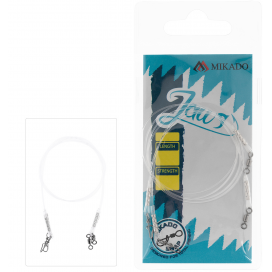Mikado fluorokarbónový nadväzec jaws super strong 45cm/23kg 2 ks