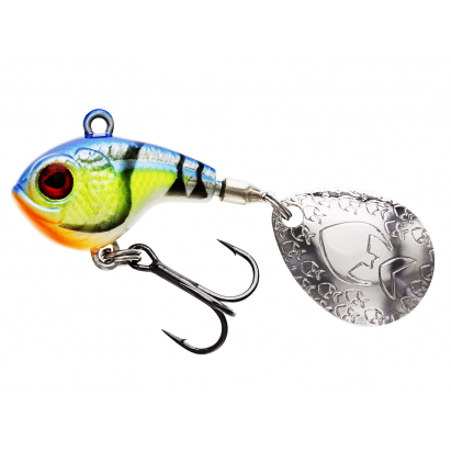 Westin Nástraha DropBite Spin Tail Jig 3,7 cm 22 g Chartreuse Blue Craw