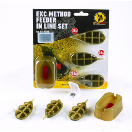 Extra Carp Method Feeder Set 20,25,30g + formička