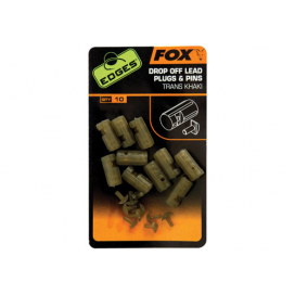 Akcia Fox Vložky Edges Drop Off Lead Plugs & Pins Trans Khaki 10ks