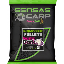 Sensas Pelety Super Feed Garlic Dark 650g 