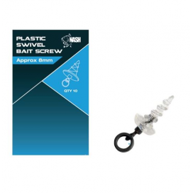 Nash Vrtáčik Plastic Swivel Bait Screw 8mm