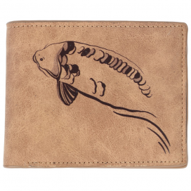 Giants fishing Peňaženka hnedá plávajúci kapor Brown Wallet Swimming Carp