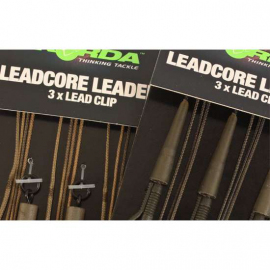 Korda Montáž Leadcore Leader Ring Swivels Gravel / Brown 3ks