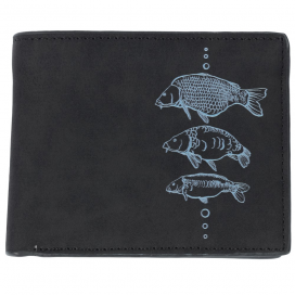 Giants fishing Peňaženka čierna tri kapre Black Wallet Three Carps