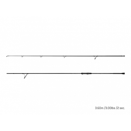 Delphin Prut Inked Carp 3,6 m 3 lb 2-Díl