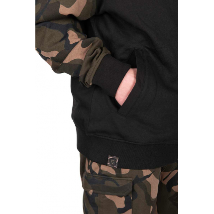 Fox Mikina LW Black Camo Split Zip Hoody