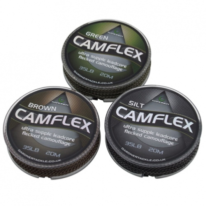 Gardner Olovená šnúrka Camflex Leadcore 20m|45lb (20,4Kg) Camo Silt Fleck Gardner Olovená šnúrka Camflex Leadcore 20m|45lb (20,4Kg) Camo Silt Fleck