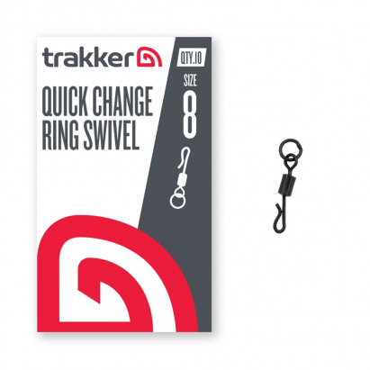 Nikl Trakker Products Trakker Obratlík QC Ring Swivel - Veľkosť 8