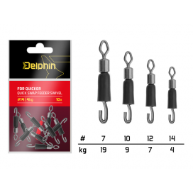 Delphin Rýchloobratlík S Gumičkou FDR Quicker 10 ks #12/7kg
