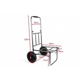 Sports Transportný Vozík 625 283 - Rybářský teleskopický vozík 49x36x100cm