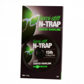 Korda náväzcová šnúra N-TRAP Semi -Stiff 15lb Silt