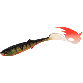 Mikado nástraha sicario pike tail 18cm/bloody perch 2 ks