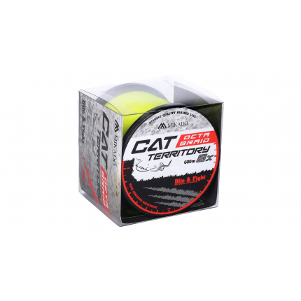 Mikado Pletená Šňůra Cat Territory Octa Braid 600m Fluo
