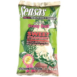 Sensas Kŕmenie Crazy Bait Sweet Strawberry 1kg