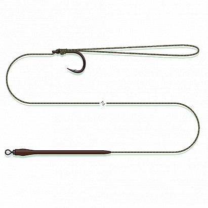 Madcat Náväzec Standard Pellet Rig Suspending 65cm 0,95mm 2/0