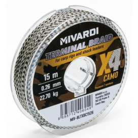 Mivardi Pletená Šňůra Terminal X4 Braid Camo 15 m Mivardi Pletená Šňůra Terminal X4 Braid Camo 15 m
