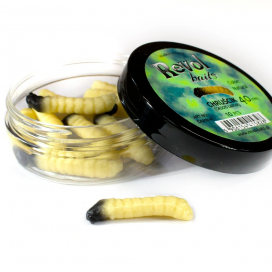 Revol Baits nástraha Caddis Larva 40mm príchuť cesnak-syr, farba natural 10ks