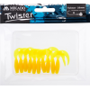 Mikado nástraha twister 38mm/ žltá 10 ks