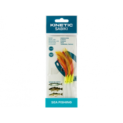 Kinetic Návazec Sabiki Hokkai 2/0 115cm Yellow