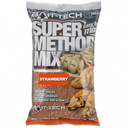 Bait-Tech krmítková zmes Super Method Mix Strawberry 2 kg
