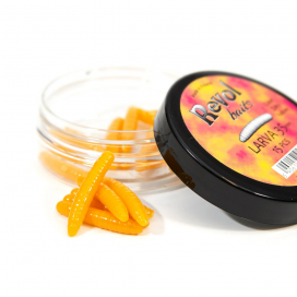 Revol Baits nástraha Larva 35mm príchuť syr-cesnak, farba žltá 15ks