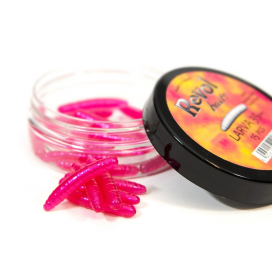 Revol Baits nástraha Larva 35mm príchuť syr-cesnak, farba ružová perleť 15ks