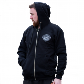 Mikbaits oblečenie - Mikina team čierna s kapucňou L