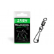 Zfish Obratlík S Karabínkou Rolling Swivel a Hooked Snap 10 ks 6/27Kg