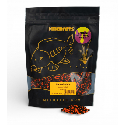 SMOKE micro pelety 350g - Mango Butyric 2-3mm SMOKE micro pelety 350g - Mango Butyric 2-3mm
