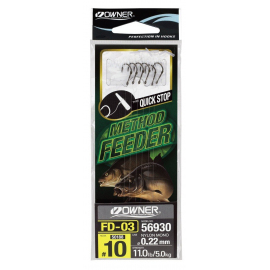 náväzec Owner FD-03, háčik č.06, vlasec 0.25 mm / 6ks /