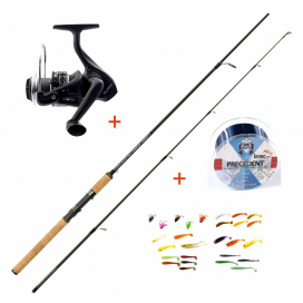 AKČNÝ SET Mistrall Prut Lamberta XR Spin 2,40m 5-20g + Mistrall Navijak Ruffo FD 30