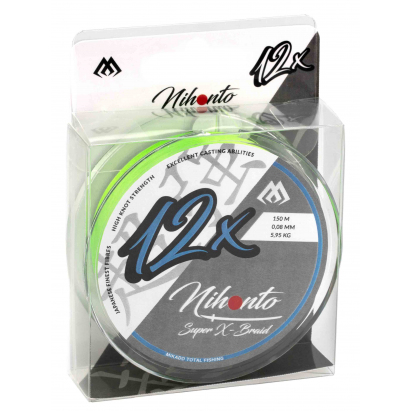 Mikado Pletená Šňůra Nihonto Super Xbraid 0.23mm/21.8kg/150m Fluo 1 Cívka