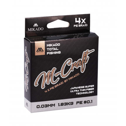 Mikado Pletená Šňůra Mcraft Braid 150m Steel Gray