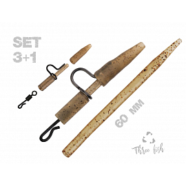 Zfish Závesky Heavy Duty Clip Complete Set 60 mm 5 ks