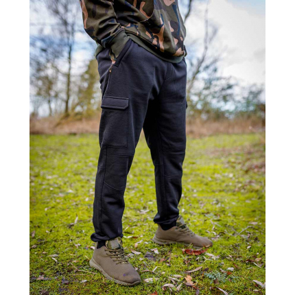 Fox Tepláky LW Black Camo Combat Joggers