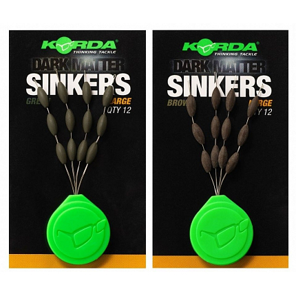 Korda Stoppery Tungstenové Sinkers Weedy Green Large 12 ks
