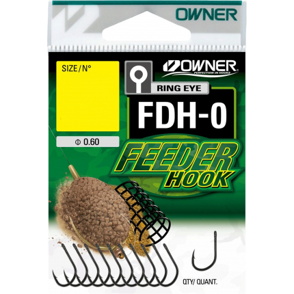 háček OWNER s očkem /11ks/ FDH-0.16: FEEDER HOOK 56940.16