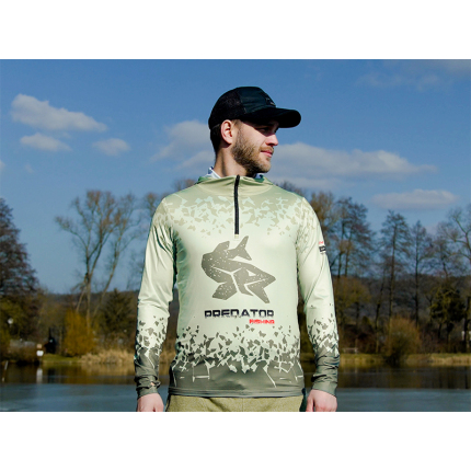 Delphin Tričko S Kapucí UV Armor 50+ Predator