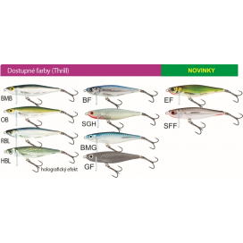 Salmo rybárske woblery THRILL TH7 farba HBL