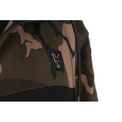 Fox Mikina LW Black Camo Split Zip Hoody