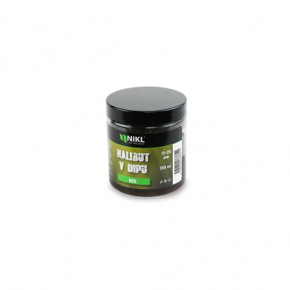 Nikl Black halibut pelety v dipu Med 15+20mm, 250ml Nikl Black halibut pelety v dipu Med 15+20mm, 250ml